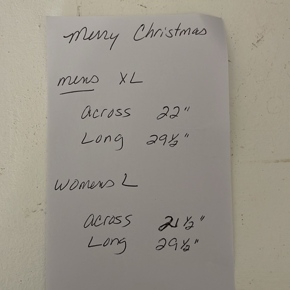 Matching Christmas T-Shirts His & Hers (pajamas) sz XL & Large EEUC - Picture 7 of 7